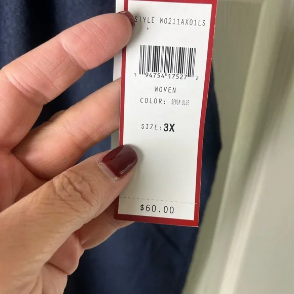 Navy Straight Skirt - Picture 6 of 6